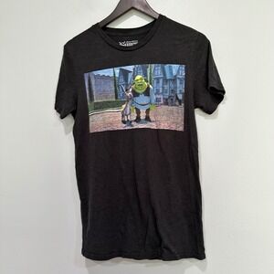 Shrek‎ Dreamworks Movie T-Shirt Mens Size Small Cartoon Graphic Tee Black